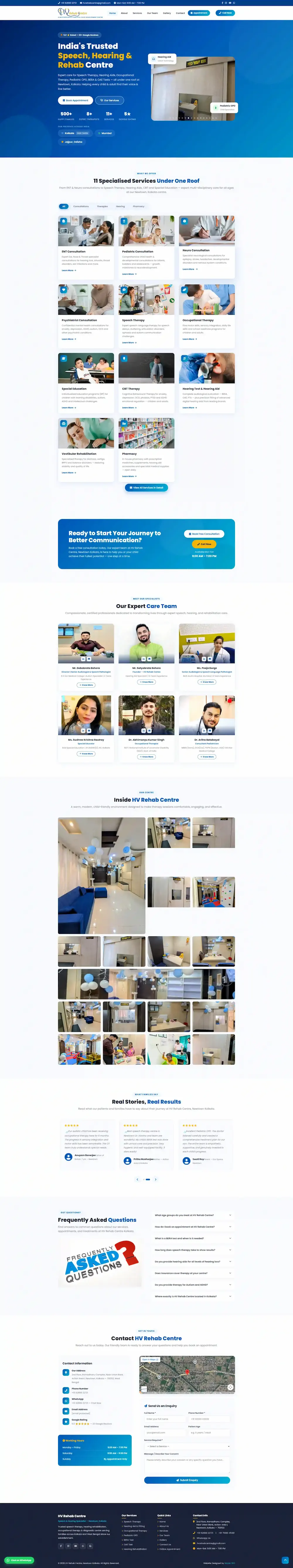HV Rehab Centre website designed by Skylab SEO